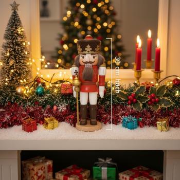 Preview: Nussknacker König, mittel 30 cm