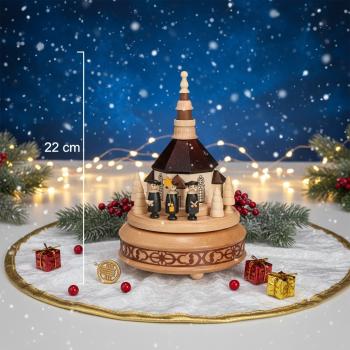 Spieldose Seiffner Kirche Erzgebirge, Weihnachten, Stille Nacht