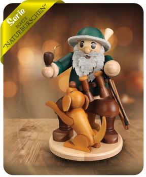 Räucherfigur "Förster mit Hund" 5208 Maße (LxBxH): 12 x 14 x 25 cm
