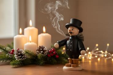 Preview: Räucherfigur Schornsteinfeger, Erzgebirge, Weihnachten 5229