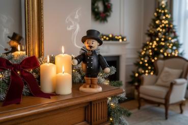 Preview: Räucherfigur Schornsteinfeger, Erzgebirge, Weihnachten 5229