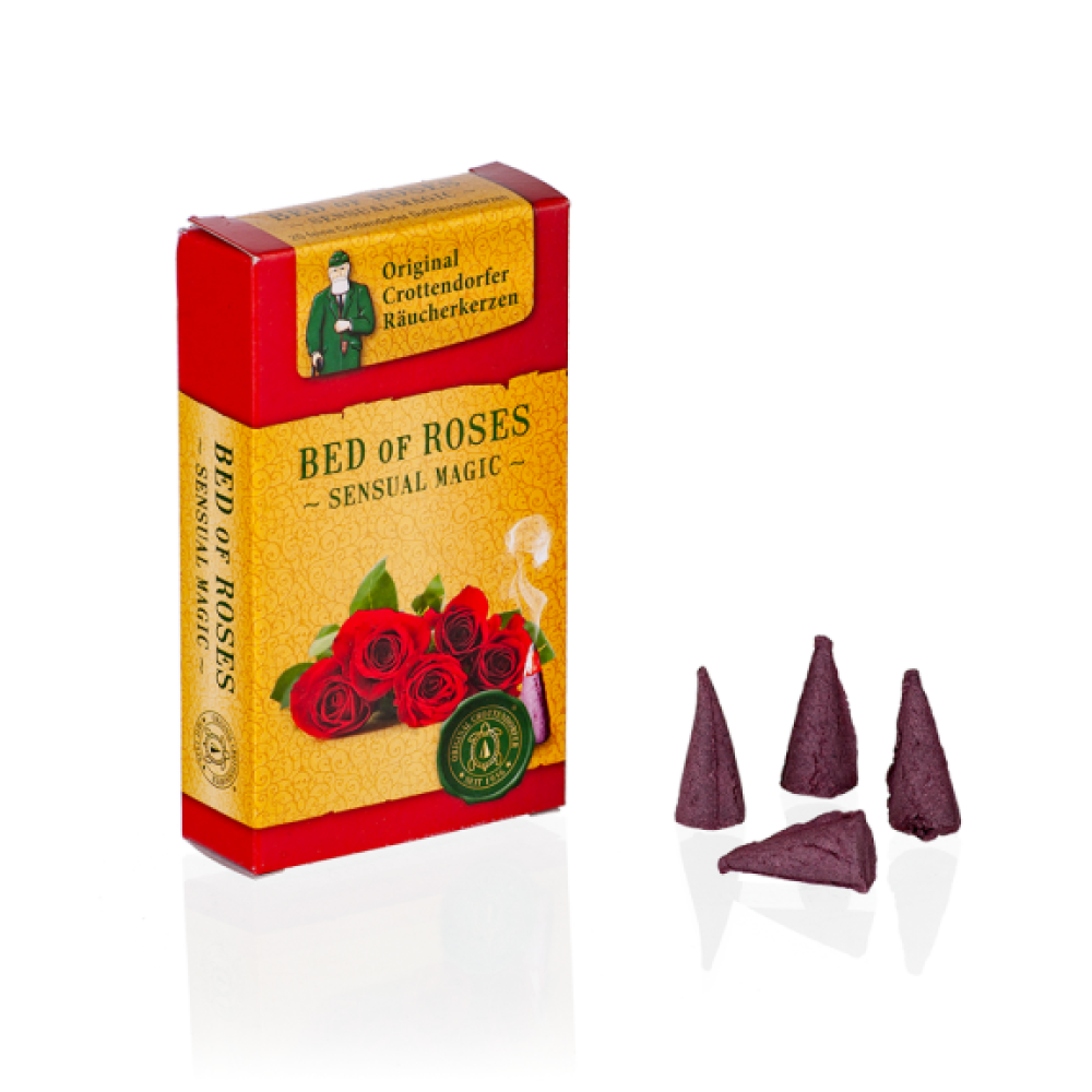 Crottendorfer Räucherkerzen - Bed of Roses (20 St./Paket)