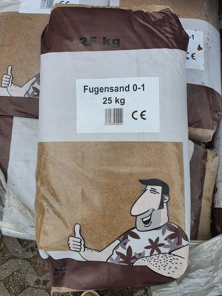 Fugen- und Einkehrsand 25 kg | Farbton: sandfarben 0-1 mm