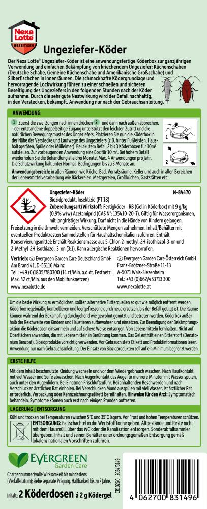 Nexa Lotte Ungeziefer-Köder (2x)