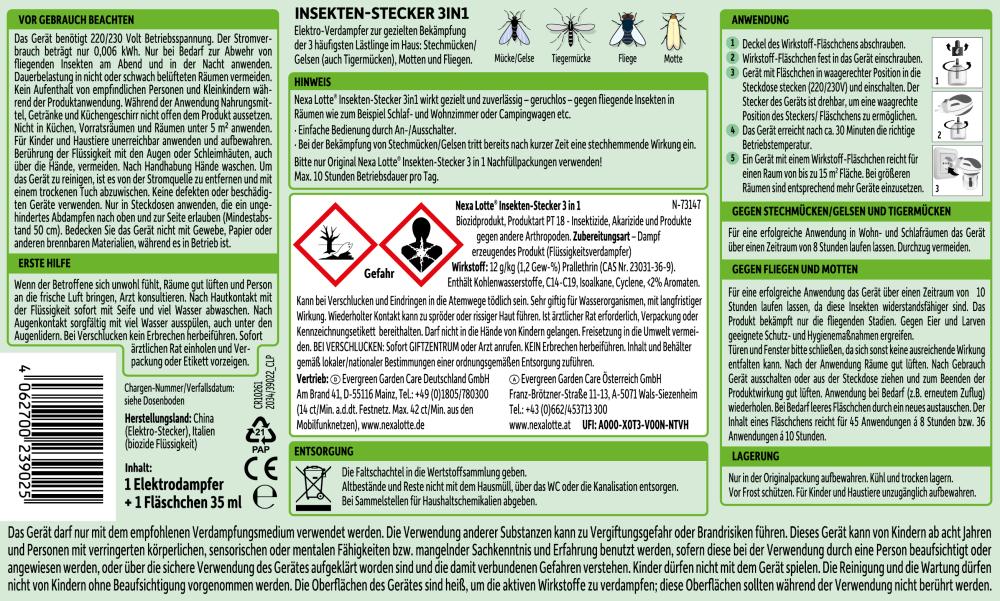 Nexa Lotte Insekten-Stecker 3in1