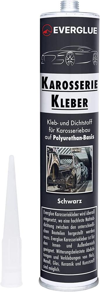 Everglue 1K PU Karosseriekleber flexibel silikonfrei schwarz 360g Kartusche