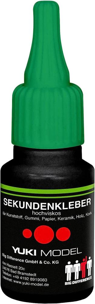 YUKI MODEL Sekundenkleber Cyanacrylat hochviskos 20g Dosierflasche