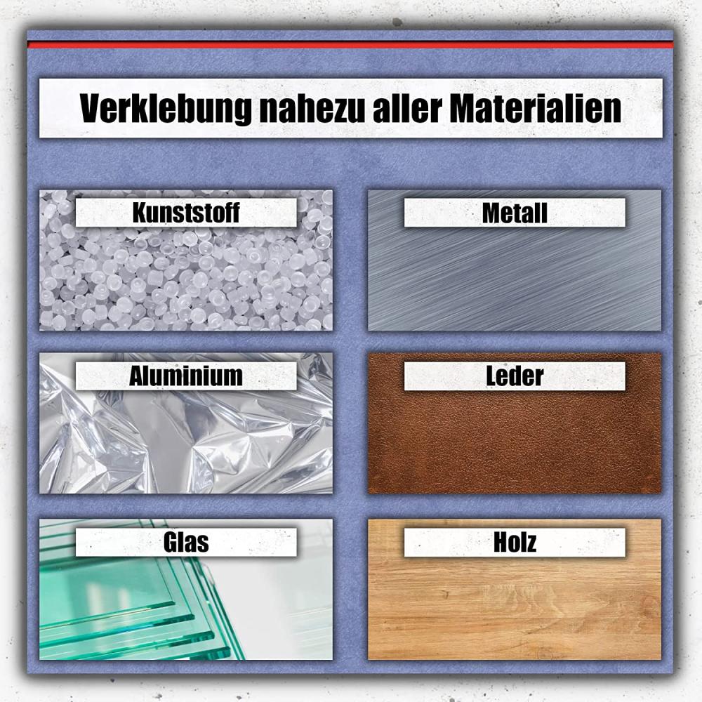 Everglue Sekundenkleber schwarz schlagfest mittelviskos 20g Dosierflasche