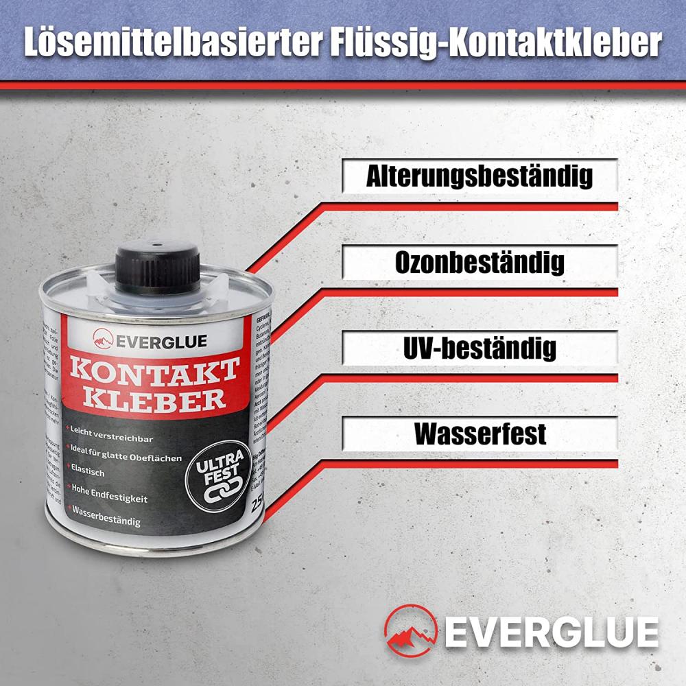 Everglue Kontaktkleber elastisch wasserfest 250g Pinseldose