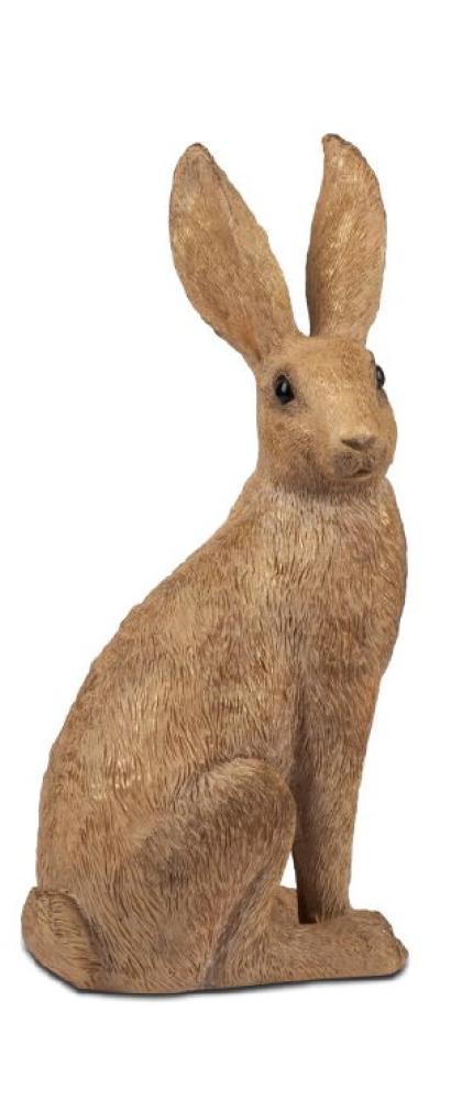 Hase Klassik-Braun 36cm aus Kunststein gefertigt