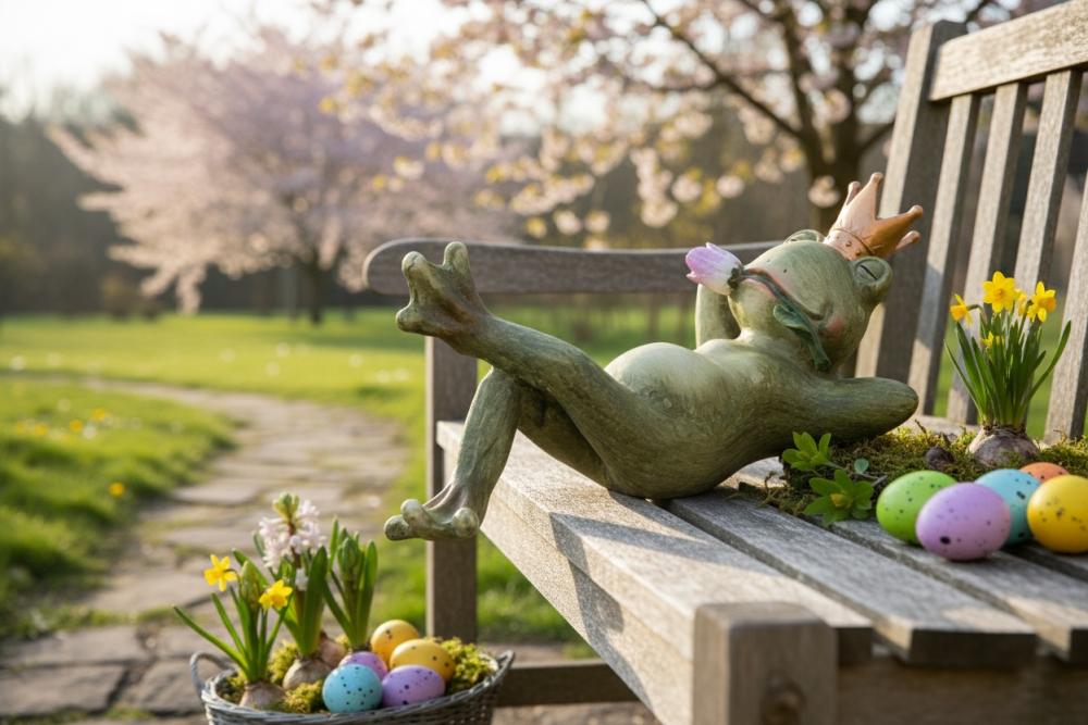 Froschkönig liegend 37x15cm