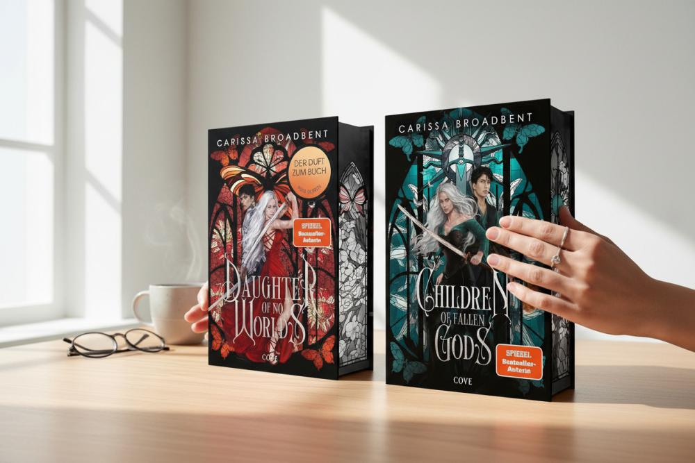 Carissa Broadbent - Daughter of No Worlds + Children of Fallen Gods + 1 magnetisches Lesezeichen