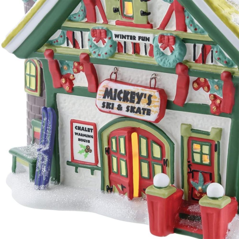 Mickey's Ski und Skate Shop Weihnachtsdorf – Disney Village by Department 56