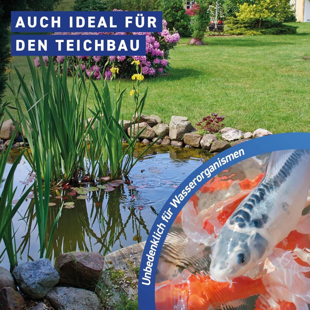 Everglue Poly Pool 1K MS-Polymer Montagekleber zum Kleben und Abdichten, unter Wasser einsetzbar. Farbe: Schwarz, 440g Kartusche
