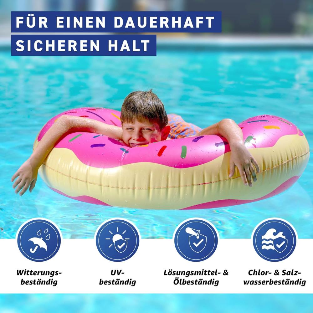 Everglue Poly Pool 1K MS-Polymer Montagekleber zum Kleben und Abdichten, unter Wasser einsetzbar. Farbe: Schwarz, 440g Kartusche