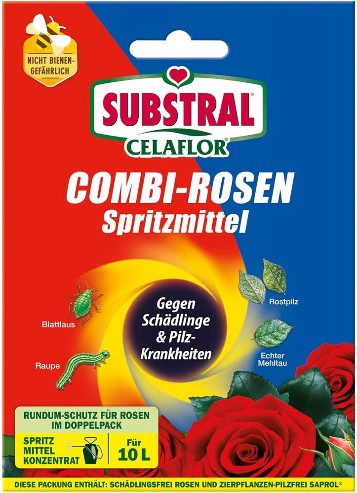 Substral Celaflor Combi-Rosen Spritzmittel 1x15 + 2 x 4 ml + Sprühflasche (500 ml)