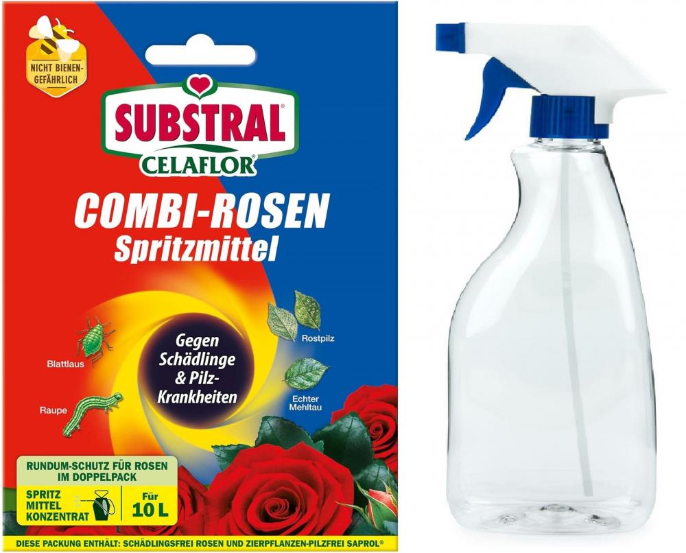 Substral Celaflor Combi-Rosen Spritzmittel 1x15 + 2 x 4 ml + Sprühflasche (500 ml)