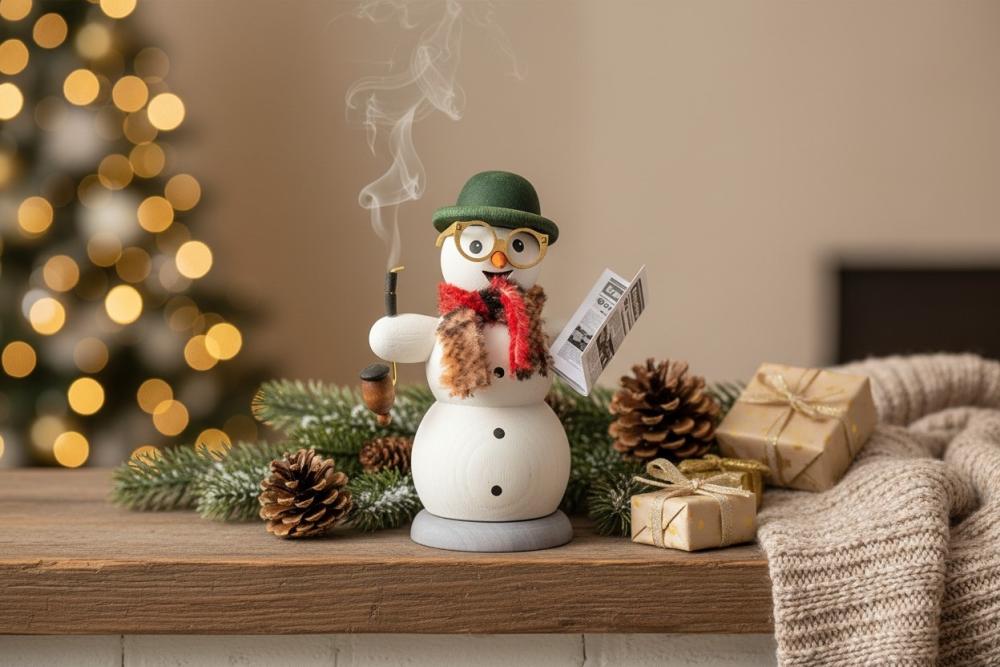 Schneemann mit Zeitung 35042