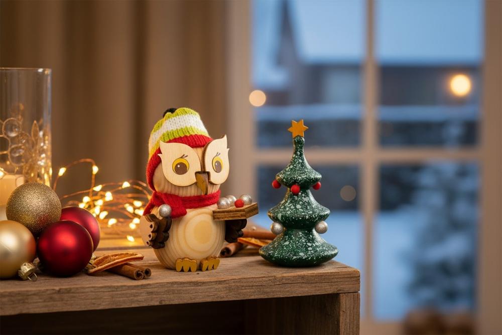 Kuhnert MINI Eule mit Weihnachtsbaum 37380