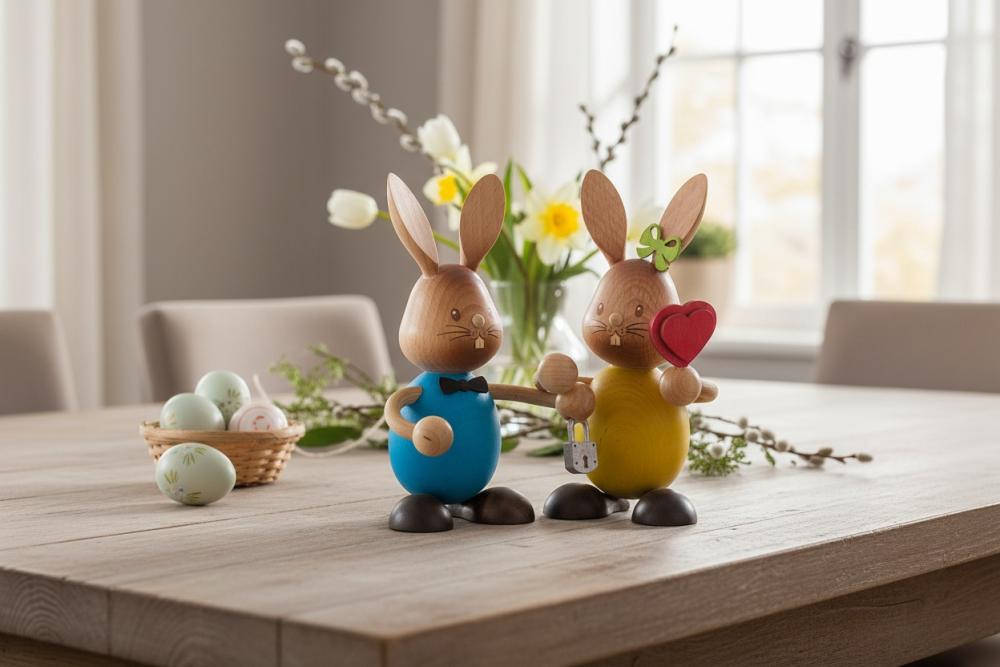 Stupsi Hasenpaar Osterfigur Frühlingsdeko