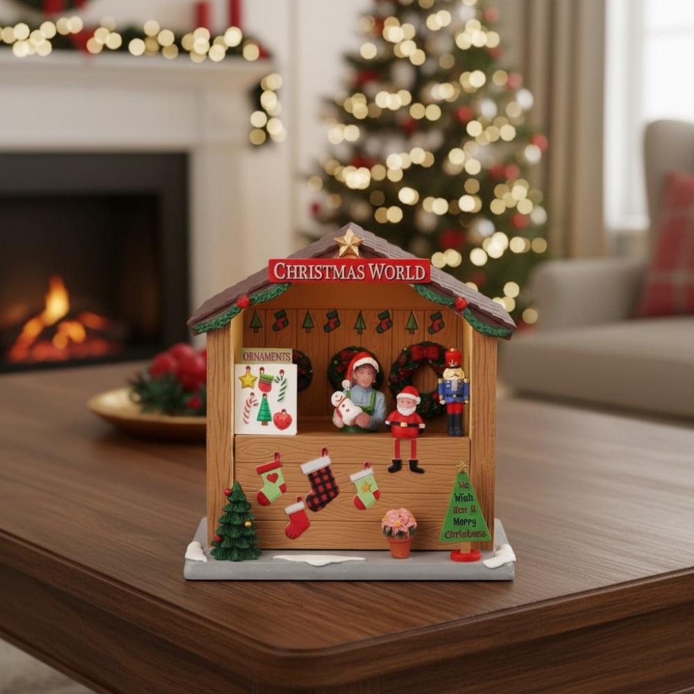 Lemax 04734 – Christmas World Booth | Weihnachtsmarkt-Stand