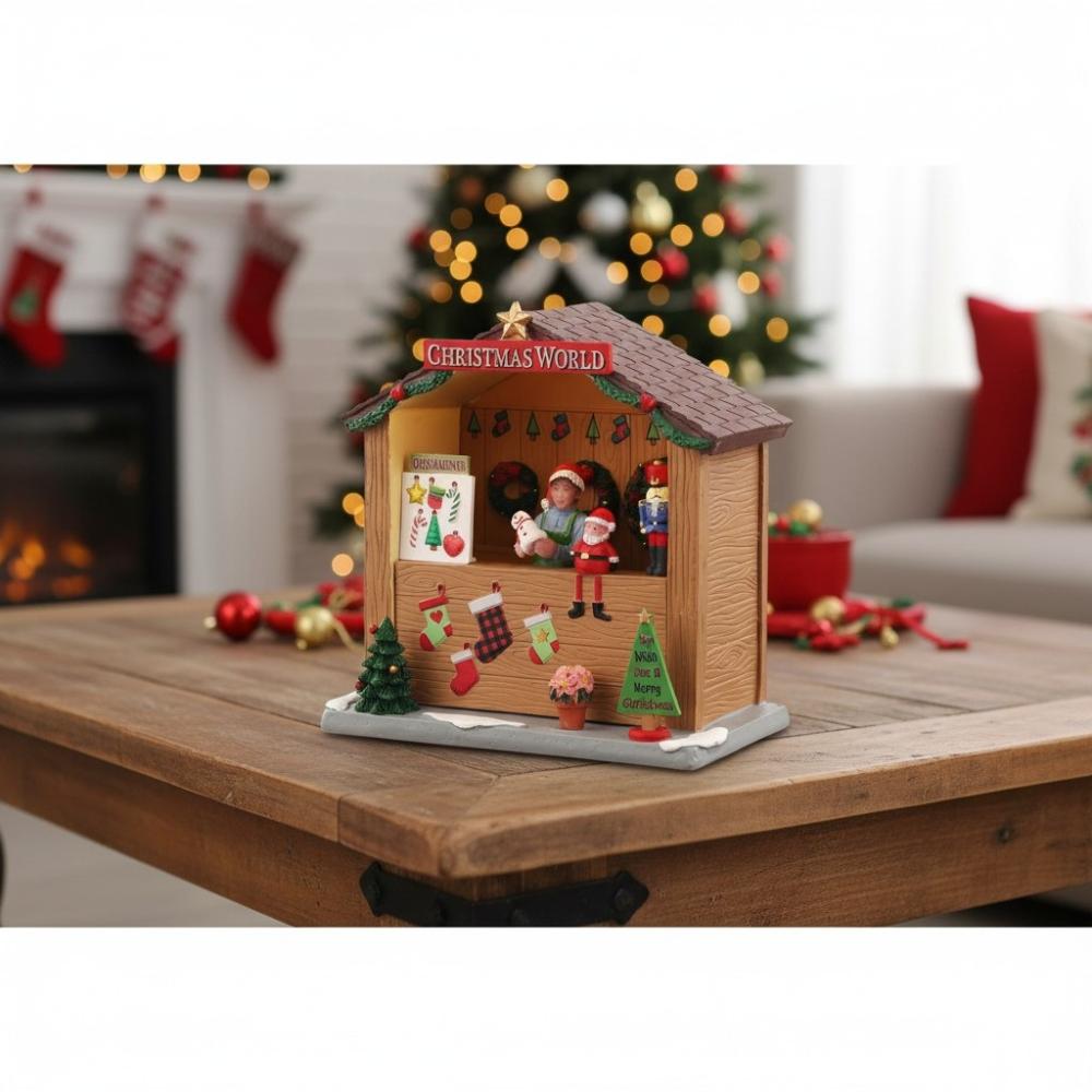 Lemax 04734 – Christmas World Booth | Weihnachtsmarkt-Stand