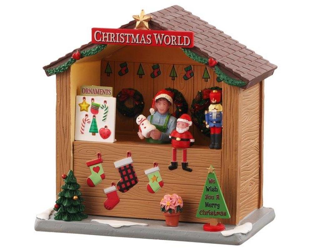 Lemax 04734 – Christmas World Booth | Weihnachtsmarkt-Stand