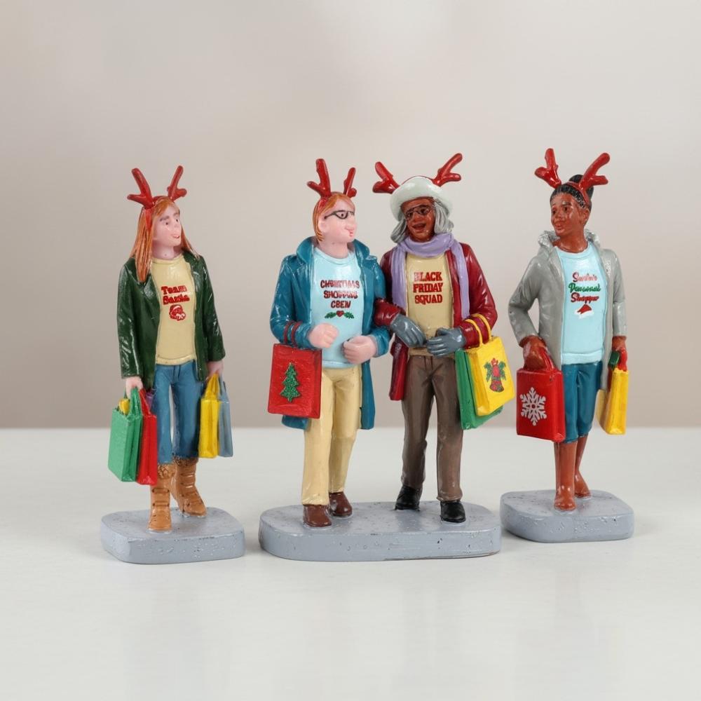 Lemax 12026 – Girls Christmas Shopping Trip, Set of 3