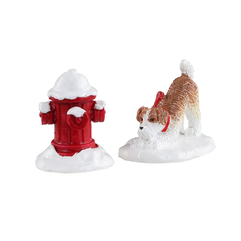 Lemax 14860 – Snow Hydrant, Set of 2 | Schnee-Hydrant mit Hund