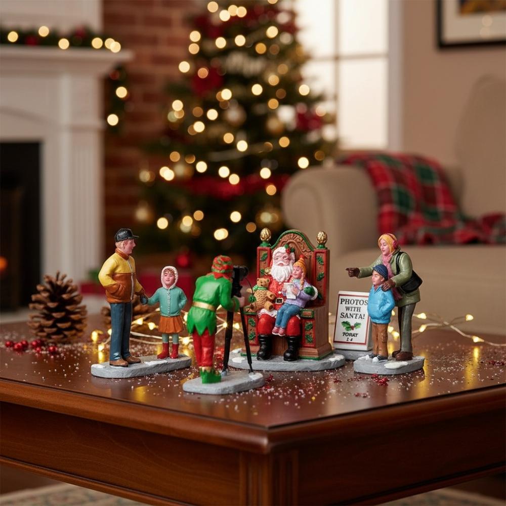 Lemax Fotos mit dem Weihnachtsmann / Photos with Santa, Set of 5 / 22032