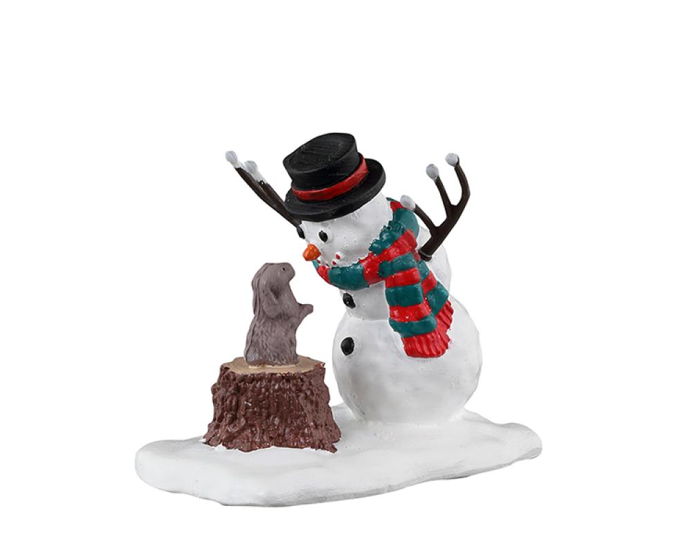 Lemax 34092 – Bunny Makes A Friend | Zubehör für Weihnachtsdorf