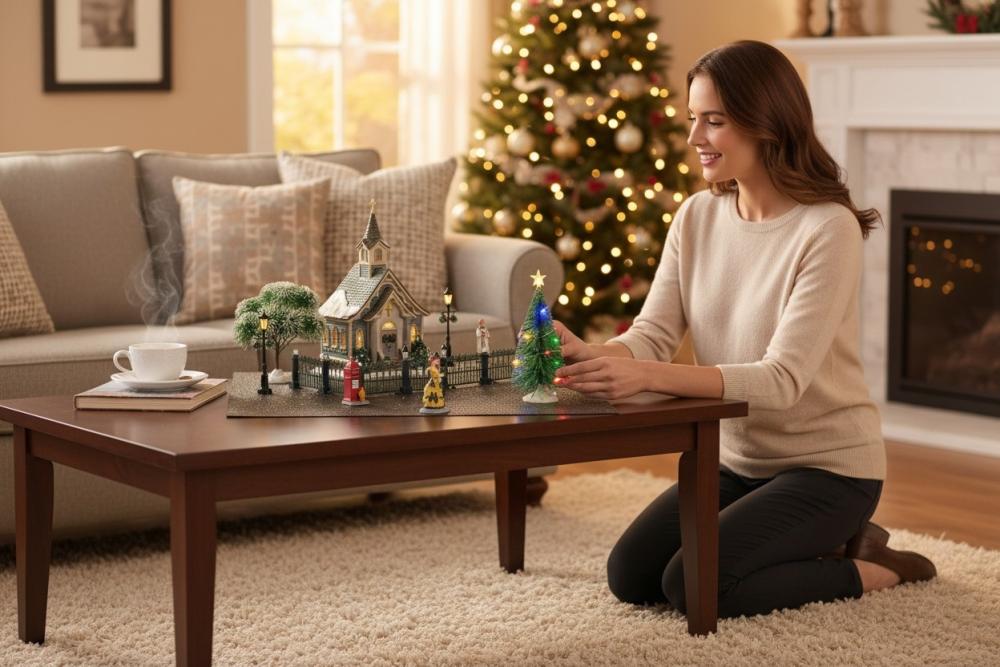 LEMAX Small Town Church Set + 4,5 Volt Adapter - 56670-EU