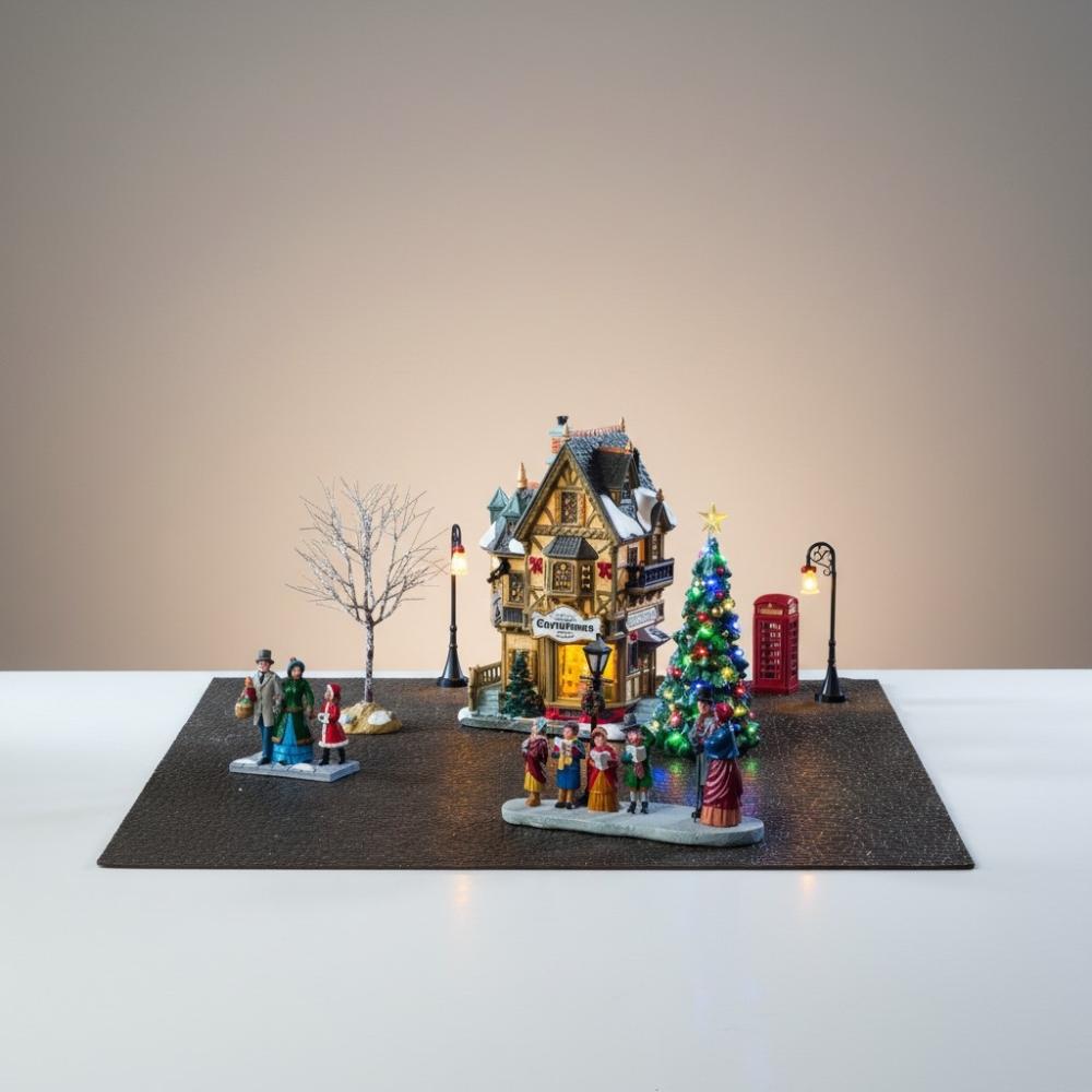 LEMAX 56678 – Tannenbaum Christmas Shoppe Set – Caddington Village