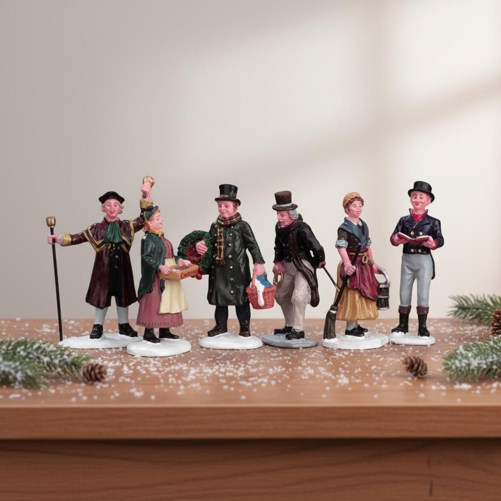 Lemax Weihnachtsdorf Figuren 6teiliges Set 92356