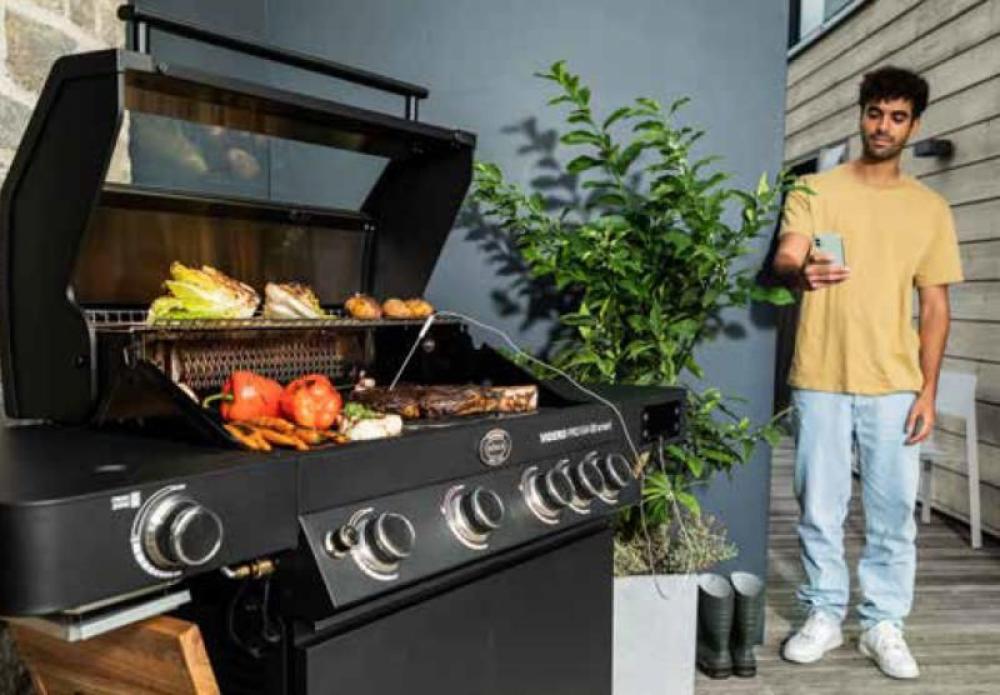 Gasgrill Rösle VIDERO PRO G4-SB smart Vario+ 50mbar + GRATIS Grillzange