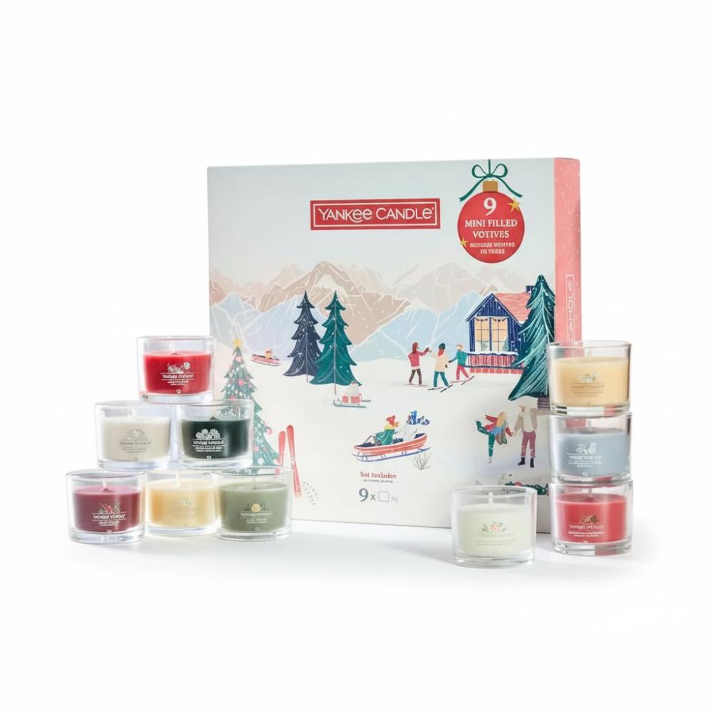 Yankee Candle® Après Ski 9 Mini Filled Votive Gift Set – 9 Duftkerzen