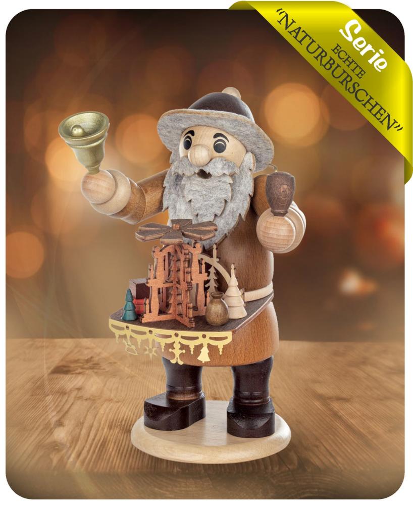 Räuchermann Bauchladenhändler 5212 Höhe: ca. 22 cm