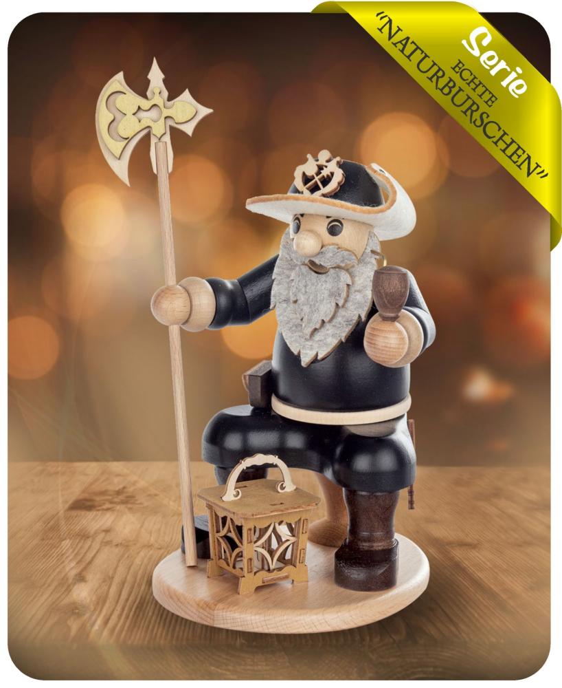 Räuchermann "Nachtwächter mit Laterne und Hellebarde 5214 Höhe 19cm