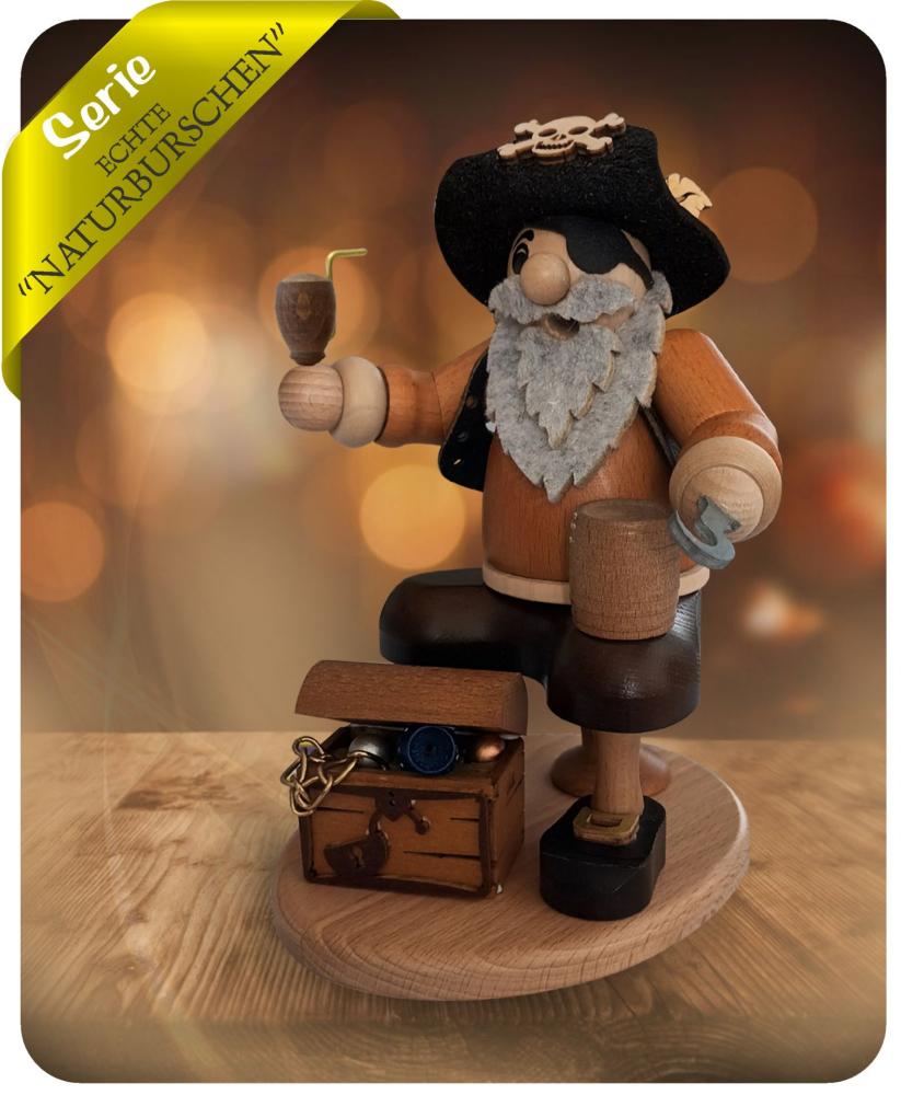 Räuchermann Pirat 5218 Höhe 19 cm