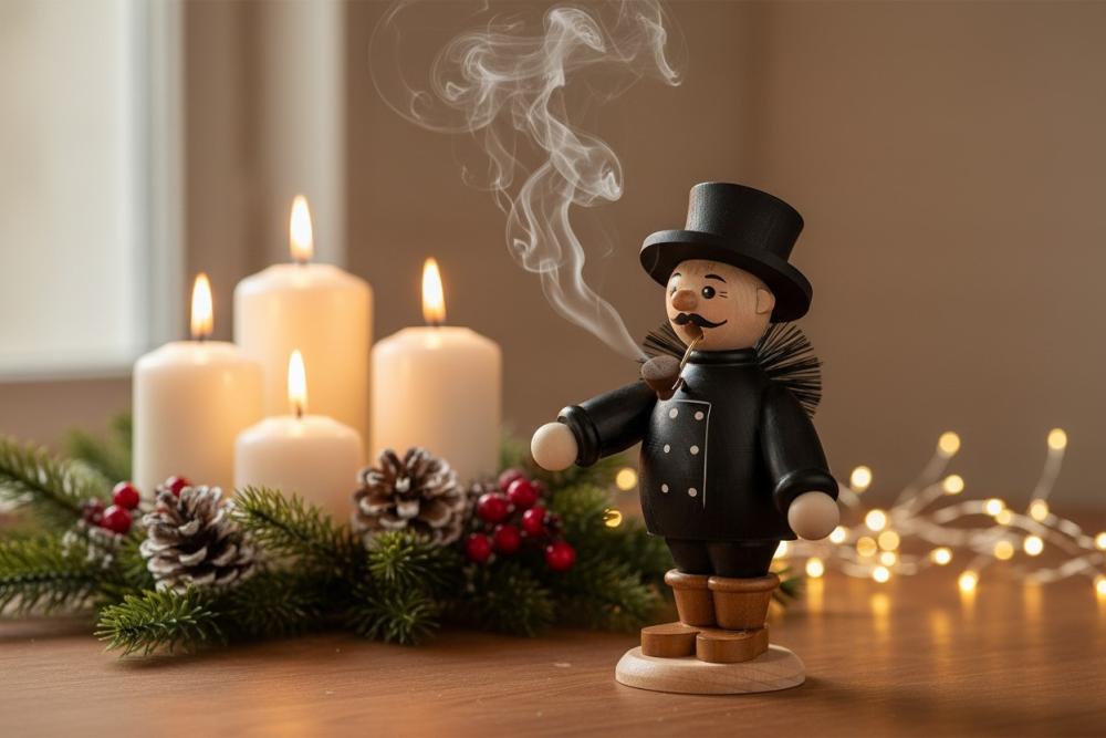 Räucherfigur Schornsteinfeger, Erzgebirge, Weihnachten 5229