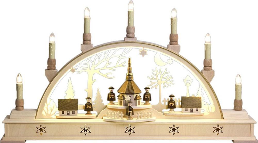 Holger Seidel Schwibbogen „Seiffen“ mit LED-Beleuchtung (63 x 35 cm)