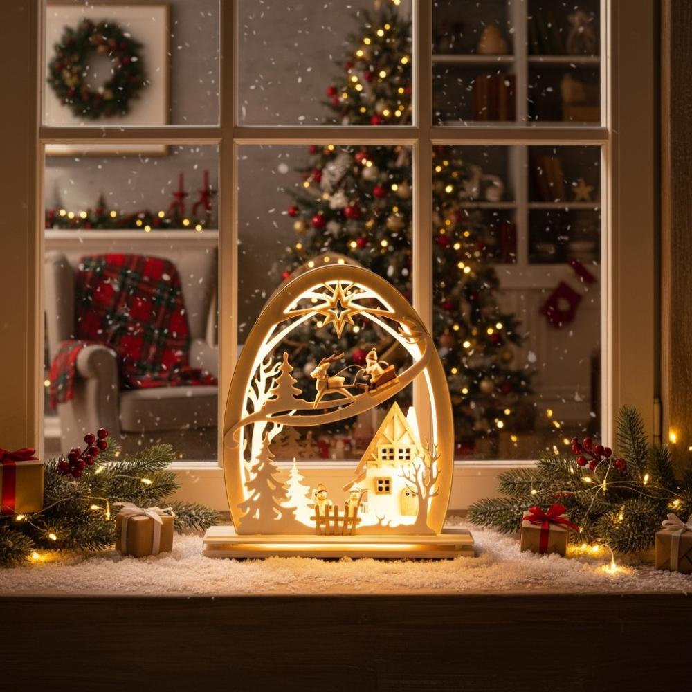 Seidel LED Schwibbogen „Nikolaus“ (Modell 818-G)