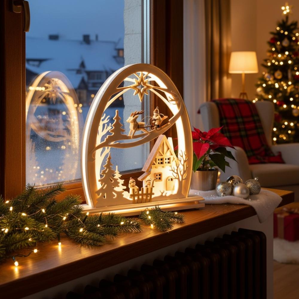 Seidel LED Schwibbogen „Nikolaus“ (Modell 818-G)