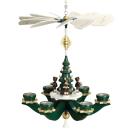 Hängepyramide Bergmänner grün, Erzgebirge